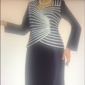 Black and White Chancelle Dress
